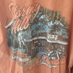 HD burnt orange long sleeve shirt mens Large